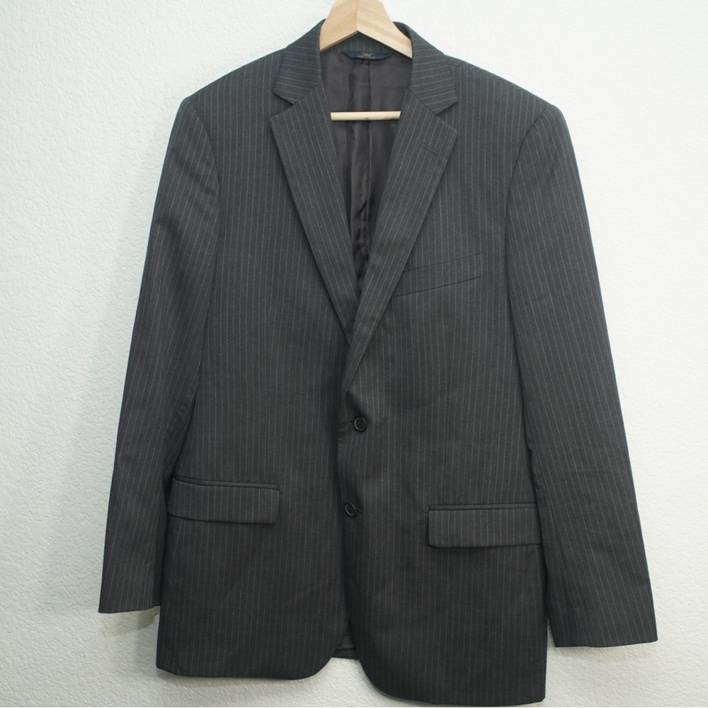 Brooks Brothers Blazer Men 41 R 346 Fitzgerald Fit Pinstriped Wool Sport Jacket